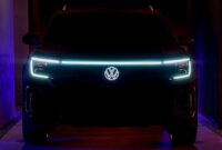 El adelanto de VW Atlas muestra una cara mejorada con LED y un colorido interior Cross Sport