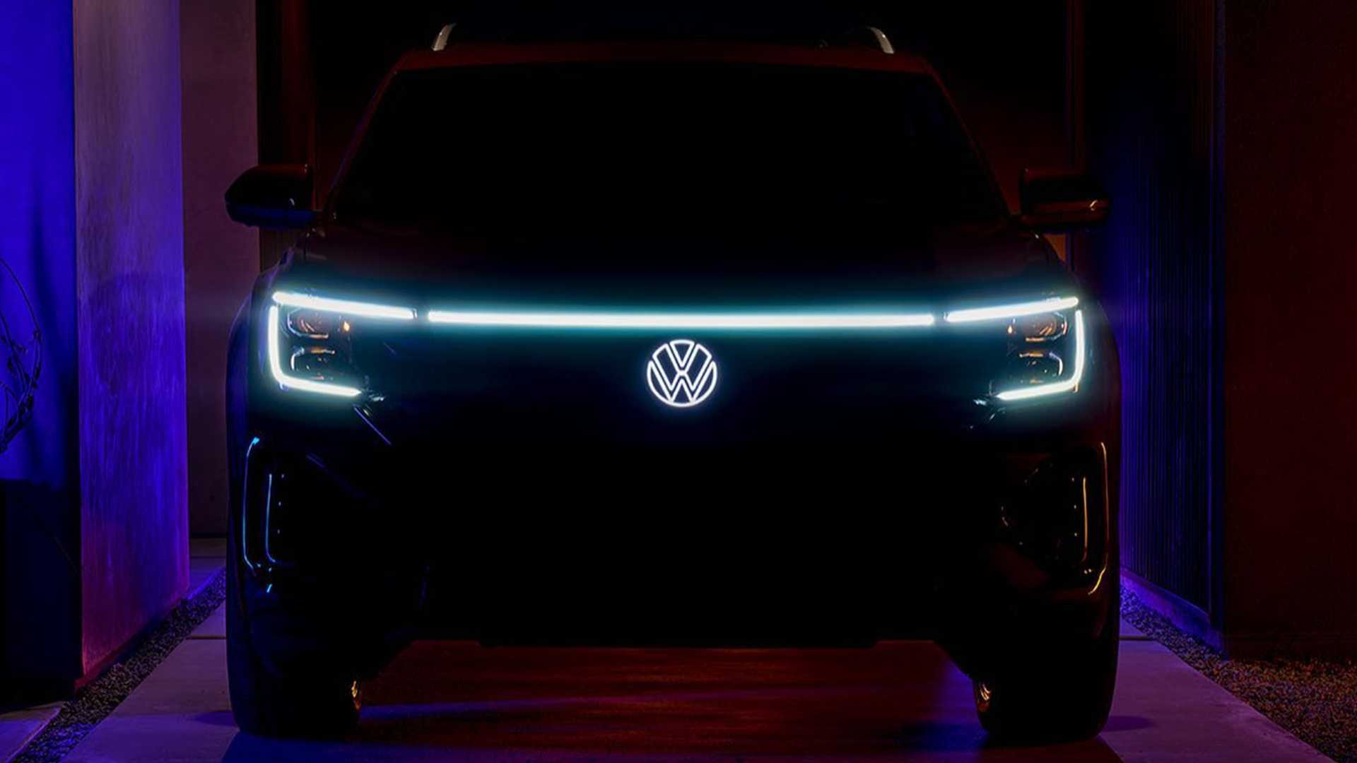El adelanto de VW Atlas muestra una cara mejorada con LED y un colorido interior Cross Sport