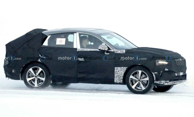 Genesis GV80 Coupe Peeked Out Shows Big Quad Exhaust Tips