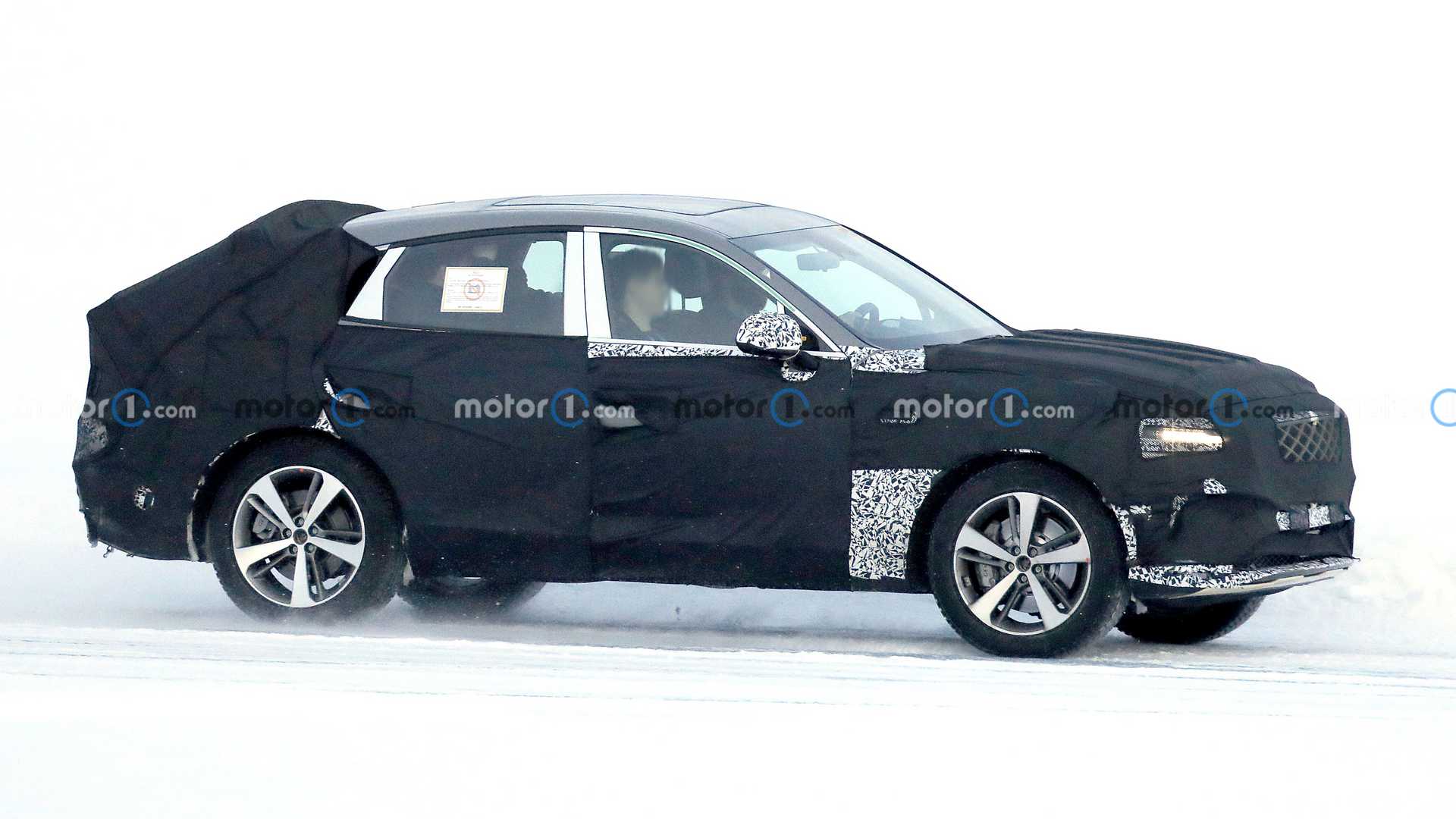 Genesis GV80 Coupe Peeked Out Shows Big Quad Exhaust Tips