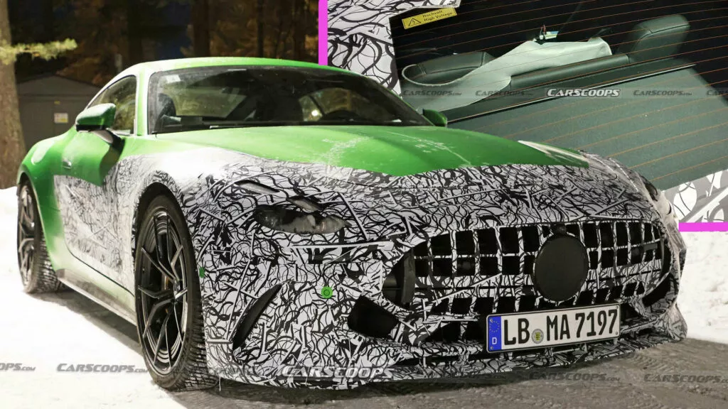 New spy photos of the 2024 Mercedes-AMG GT reveal its rear seats