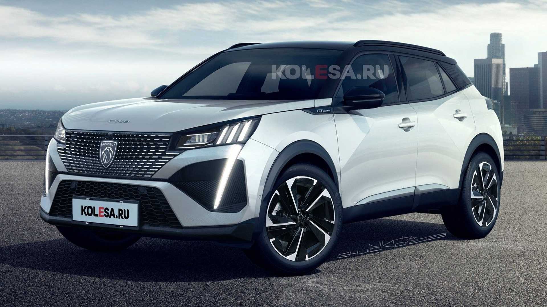 Peugeot 2024 Facelift 2008 Rendered After First Spy Photos