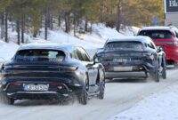 Porsche Taycan Facelift Spies Standard Trim, Sport Turismo, and Cross Turismo