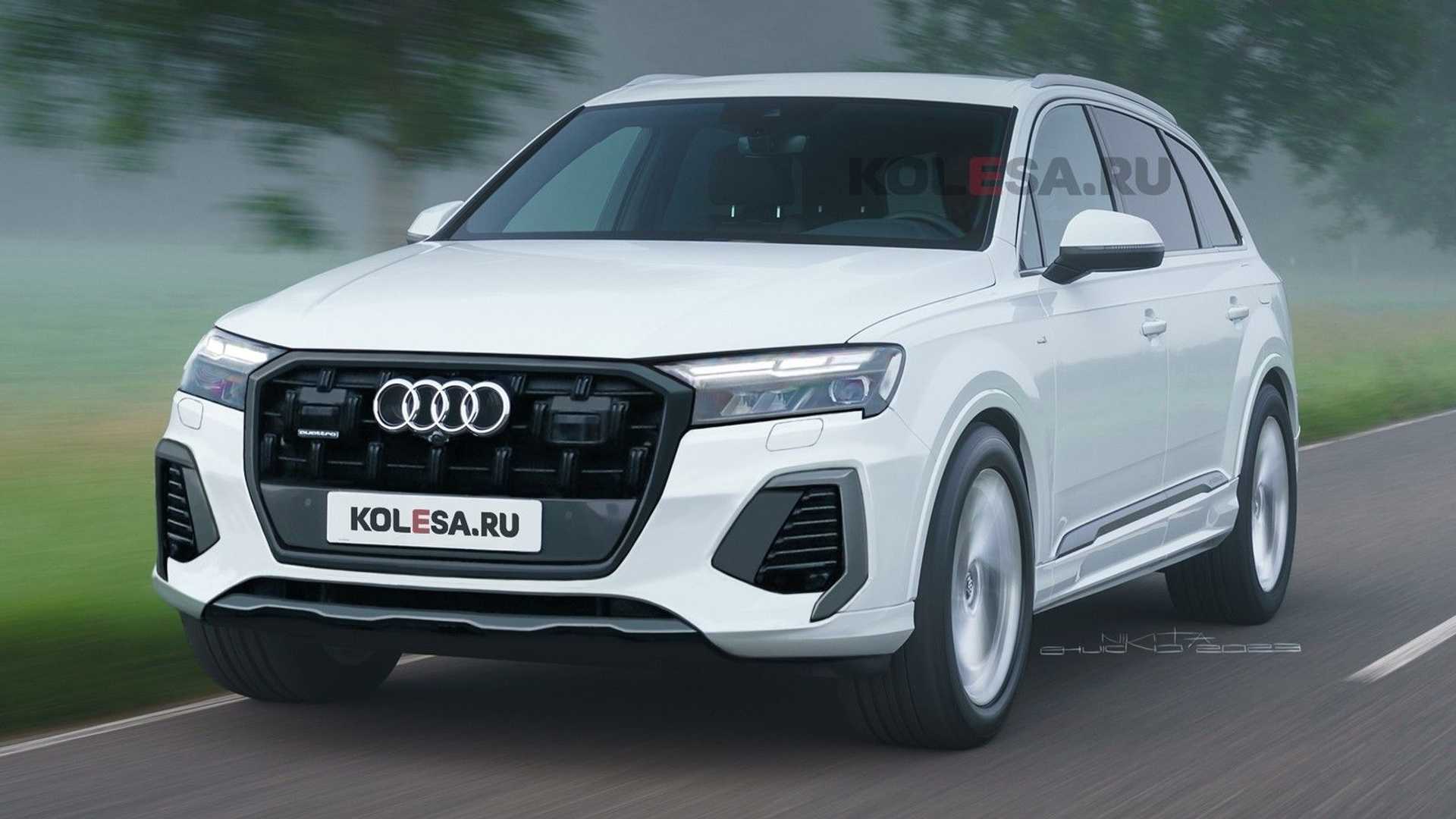 Refreshed 2024 Audi Q7 render based on spy images