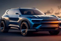 Rendering of the 2027 Dodge Rampage EV, the electric successor to the Durango