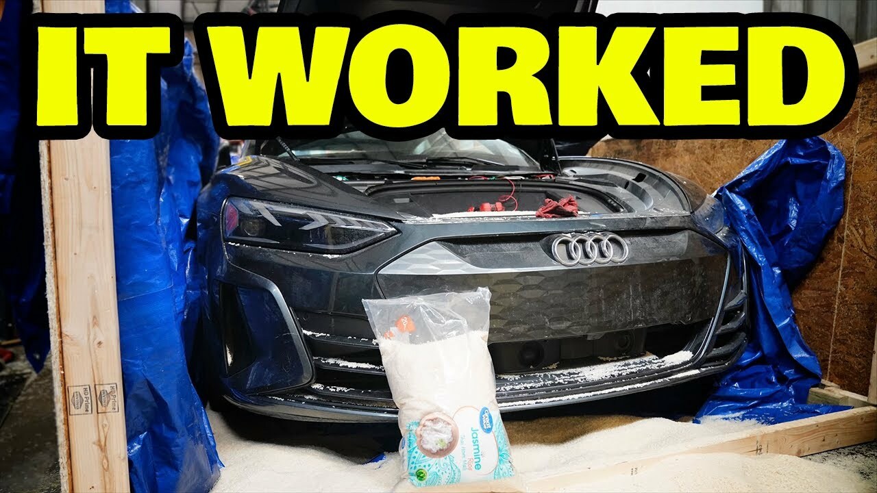 The flooded Audi e-tron GT that was resurrected thanks to rice