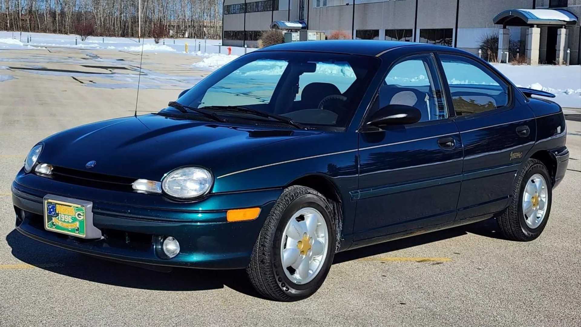 This 1997 Plymouth Neon Has 11k Miles, Signature From Super Bowl Champs
