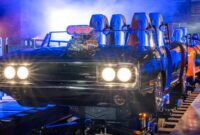 फास्ट एंड फ्यूरियस रोलर कोस्टर राइड सीधे फिल्म से ली गई